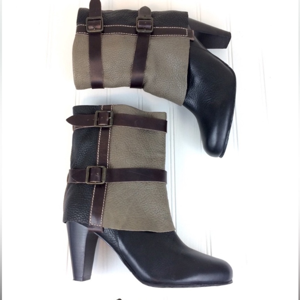 🎁Like New Matisse Brooklyn #13974 Tan/Br Leather Boots- US 6.5M Euro: 36-37